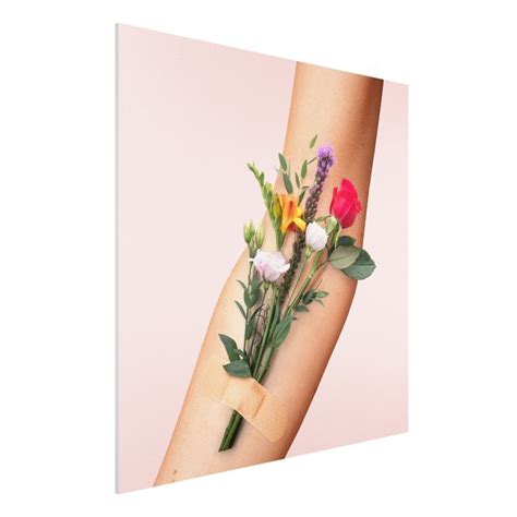 Arm Mit Blumen Forex Bild Als Quadrat Bilderwelten