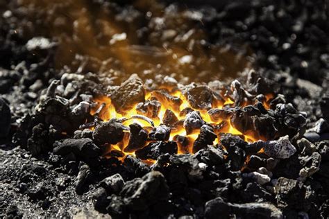 Carbon Burning Embers Stock Image Image Of Charcoal 32139133