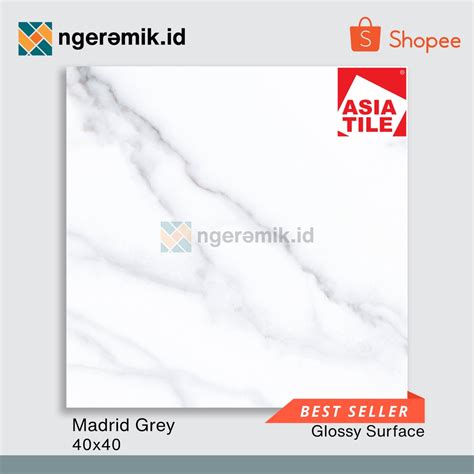 Jual Keramik Lantai X Asia Tile Madrid Grey X Kw Keramik