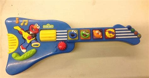 1998 Tyco Sesame Street Elmos Elmo Rock And Roll Guitar Musical Toy