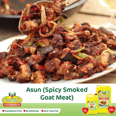 Asun Spicy Smoked Goat Meat Recipe Nosak Famili Oil