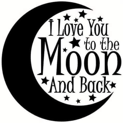 I Love You To The Moon And Back Svg Etsy