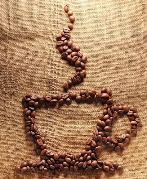 9 fotografías de café en grano en diversas presentaciones Banco de