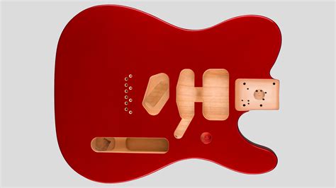 Fender Deluxe Tele Alder Body Candy Apple Red 0997500709