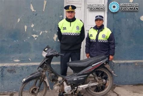 Los Sarmientos Incautan Una Motocicleta Con Pedido De Secuestro