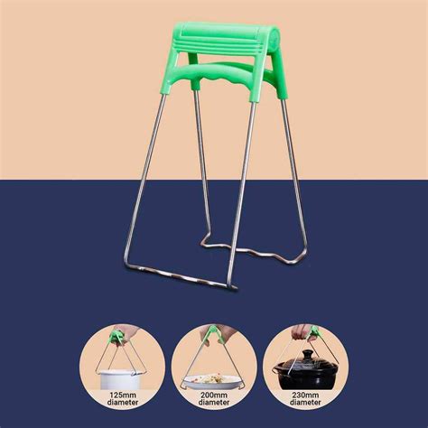 Hot Plate Gripper Bowl Clip Hot Dish Plate Lifter Pan Dish Gripper Clamp Kitchen Folding Hot