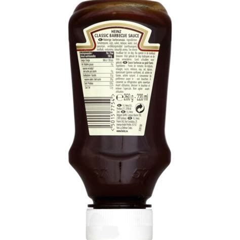 Sauce Barbecue HEINZ le flacon de 260g à Prix Carrefour