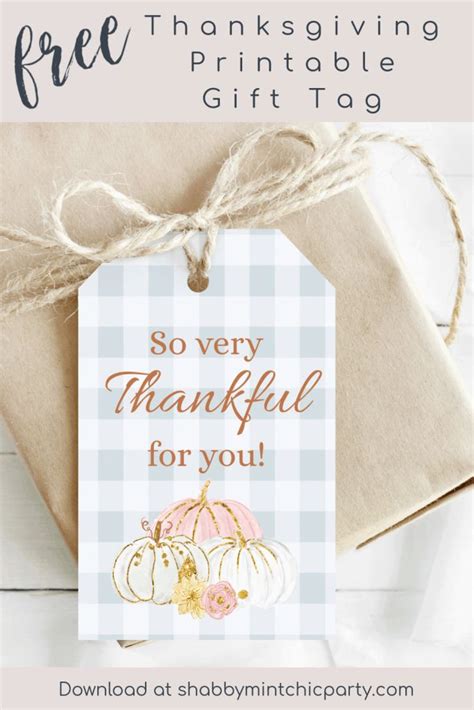 Day Free Printable Thanksgiving Gift Tag Thanksgiving Teacher Gifts