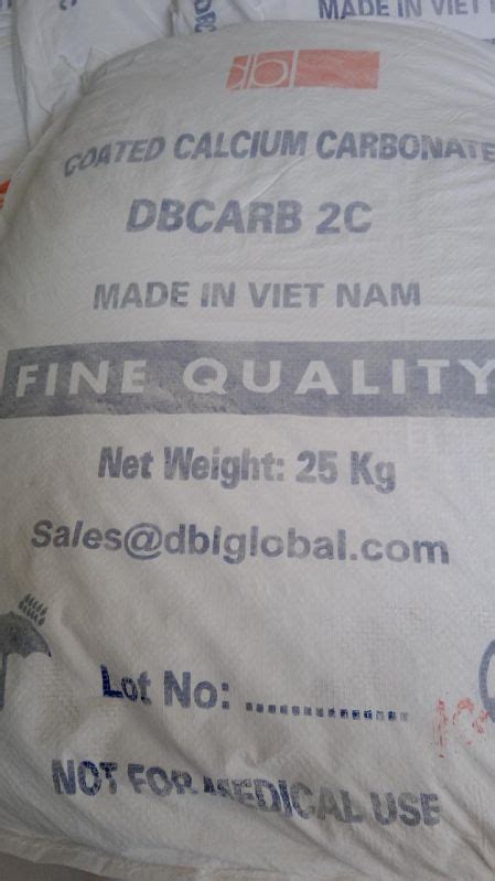 VIETHNAM Coated Calcium Carbonate Powder Grade Standard DBCARB 2C At