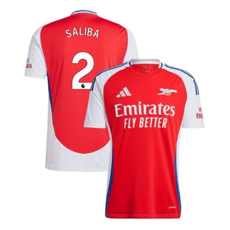 Maillot Arsenal Domicile Saliba Foot Soccer Pro