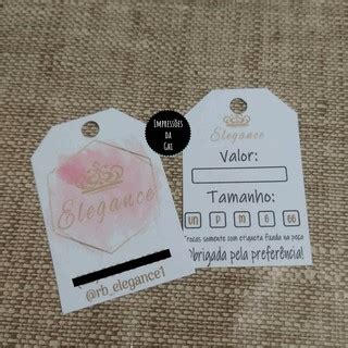 Etiqueta para roupa personalizada Etiqueta para lingerie roupas acessórios e etc Shopee Brasil