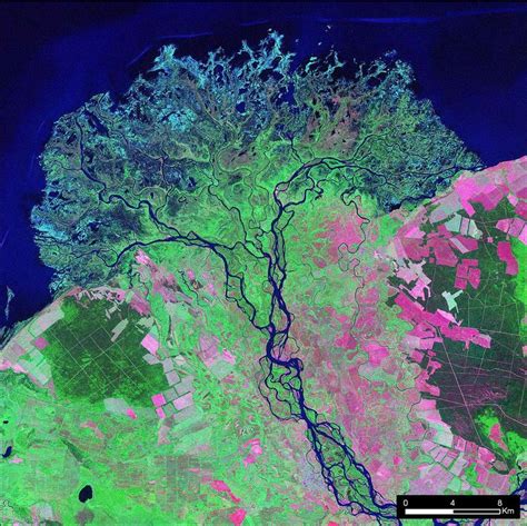 4 Selenga River delta in Lake Baikal, Russia (left), Volga delta in the... | Download Scientific ...