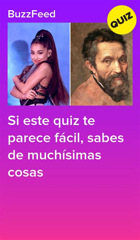 Si este quiz te parece fácil sabes de muchísimas cosas Quizzes en