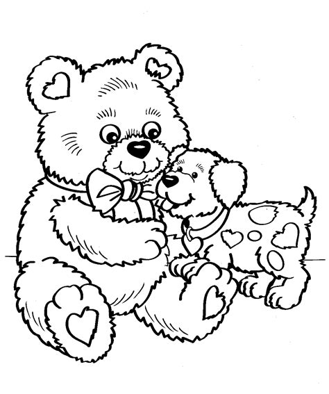 Free Printable Teddy Bear Coloring Pages