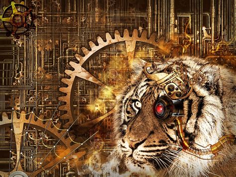 Tiger Head Steampunk Free Image On Pixabay