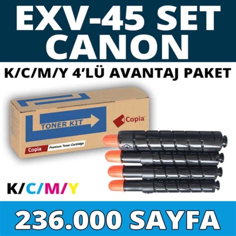 Kopya Copia Ym Cexv Set Canon Cexv Kcmy Sayfa Renk Mav