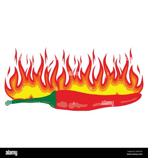 Red Hot Chili Pepper Vector Icon Stock Vector Image Art Alamy