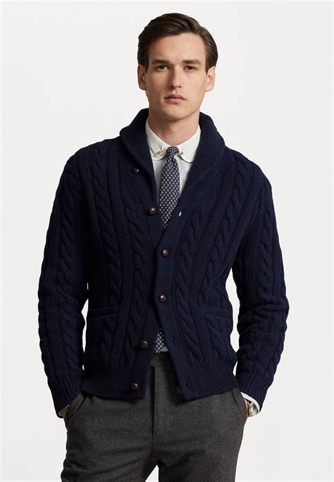 Polo Ralph Lauren Long Sleeve Cardigan Cardigan Hunter Navy Blue