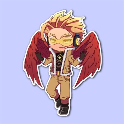 Hawks Sticker My Hero Academia Anime Stickers Laptop Etsy