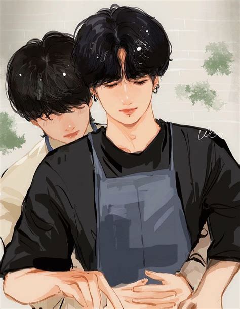 Pin De Kv Bts En Vkook And Taekook And Kookv Fanarts Fanart Bts Dibujo