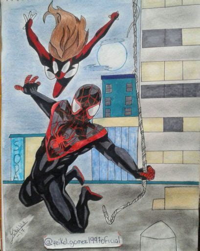 Spiderman Miles Morales Fanart Mipropioarte Dibujarte Amino