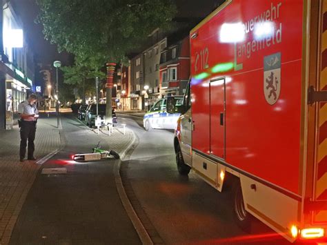 POL ME Betrunkene Heimfahrt Auf E Scooter Endete Im Unfall