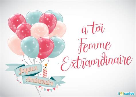 Joyeux Anniversaire Femme Carte Texte Joyeux Anniversaire Ans