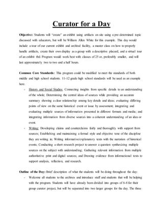 Curator For A Day PDF