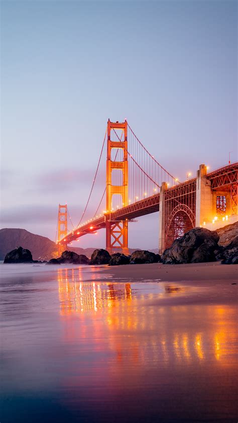 Golden Gate Bridge At Evening 5k Wallpapers Hd Wallpapers Id 29725