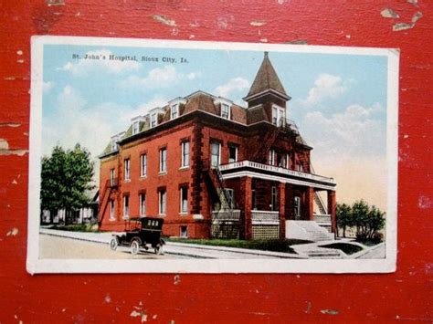 St Johns Hospital Sioux City Iowa 1920 Postcard Sioux City Iowa