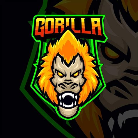 Premium Vector Gorilla Masscot Logo Esport Premium Vector