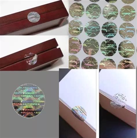 300X GARANTIESIEGEL HOLOGRAMM Aufkleber 3D Siegel Rund Garantie Sticker