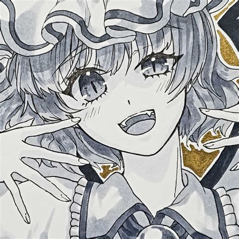 【未使用】同人 手描きイラスト 東方project レミリア・スカーレット ミニ色紙 の落札情報詳細 ヤフオク落札価格情報 オークフリー