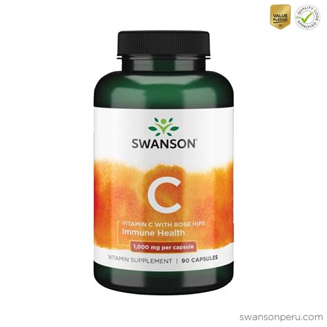 Vitamina C 1000 Mg With Rose Hips Swanson Naturals Swanson Perú