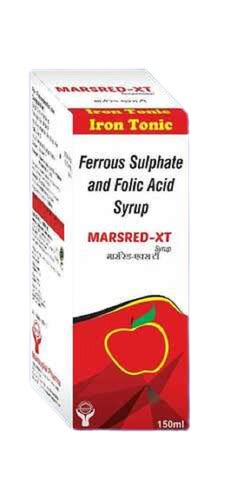 Medicine Grade Marsred Xt Ferrous Sulphate And Folic Acid Iron Syrup At