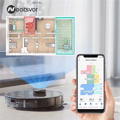 Робот пылесос Neatsvor X600 Pro с Wi-Fi и лазерным построением карты ...