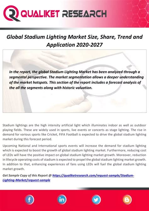 Ppt Stadium Lighting Market Application Demand Growth And Regional