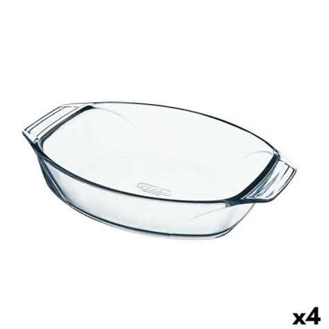 Plat De Four Pyrex Irresistible Ovale Transparent Verre 39 5 X 27 5 X 7