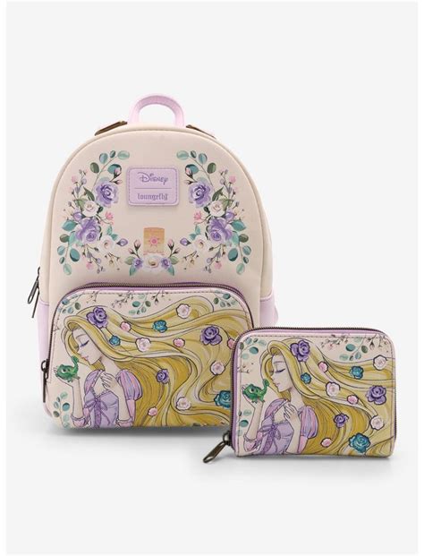 Loungefly Disney Tangled Rapunzel Pascal Flowers Mini Backpack Hot