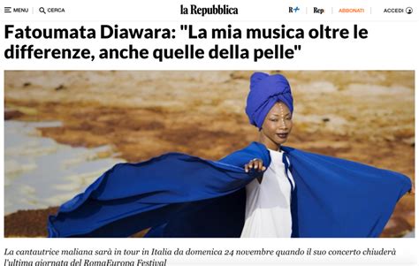 New Tour Dates In Italy Fatoumata Diawara