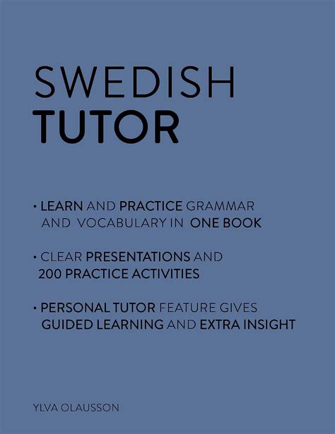 Swedish Tutor Grammar And Vocabulary Workbook Learn Swedish With