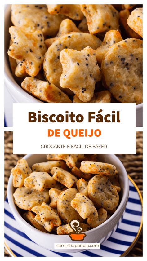 Biscoito fácil de queijo delicioso e poucos ingredientes