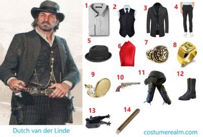 Red Dead: Redemption Dutch Van Der Linde Cosplay Costume ...