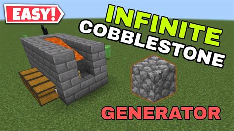 Automatic Cobblestone Generator Minecraft Youtube