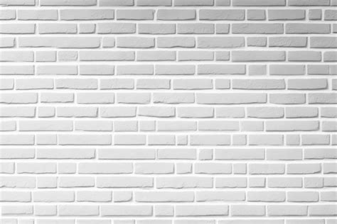 Premium Photo | Minimalist White Brick Wall Texture Background with ...