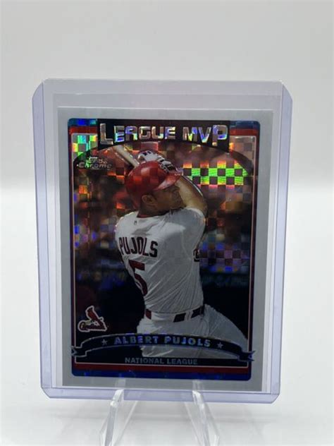 Topps Chrome X Fractor Albert Pujols For Sale Online Ebay