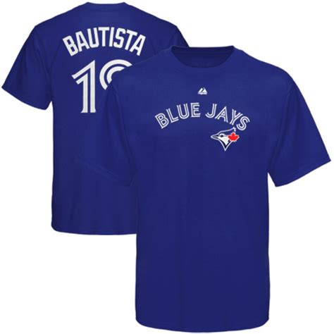 Majestic Jose Bautista Toronto Blue Jays #19 Youth Name & Number T ...
