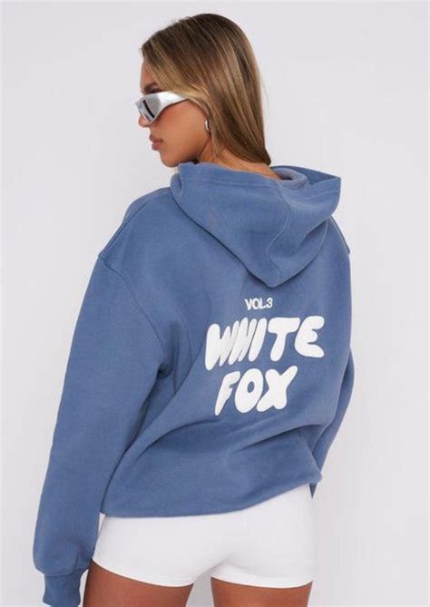 White Fox Hoodie Style 8 Colours Leisure Hoodie Dupe Etsy Uk