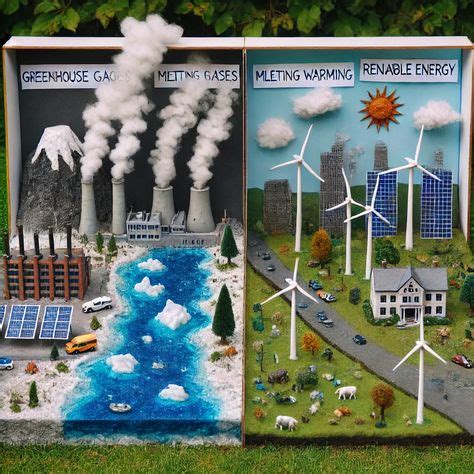 Maquete Sobre O Aquecimento Global - Maquete Aquecimento