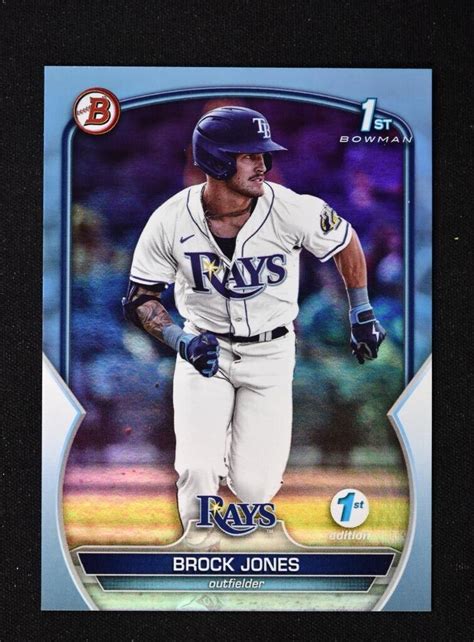 Bowman St Edition Sky Blue Foil Bppf Brock Jones Rc For